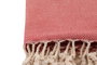 Mijölnir Toalla de Playa Fouta 100% Algodón Roja, 95x190cm, Diseño Panal, Absorbente y Suave para el Verano